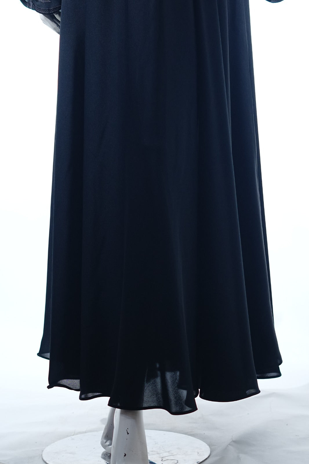 Niddah Fabric - Black and Black Em - Open Sleeves
