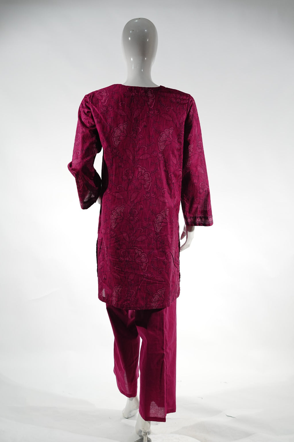 Ajrak Charm - Red Rose
