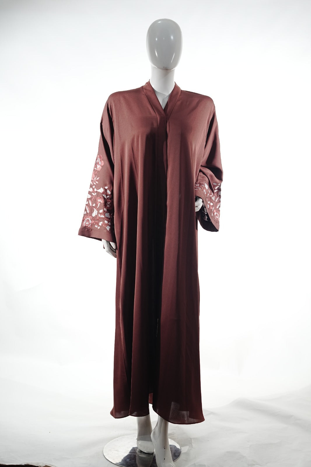 Niddah Fabric - Open Sleeves Col Rose EMB