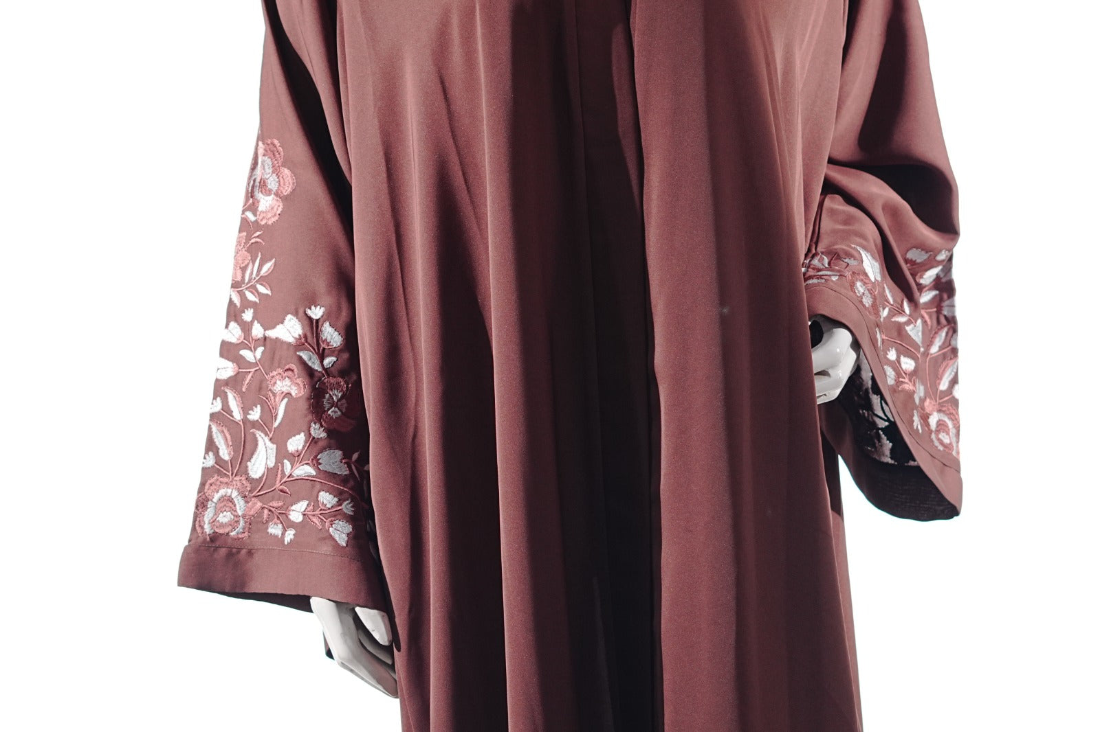 Niddah Fabric - Open Sleeves Col Rose EMB