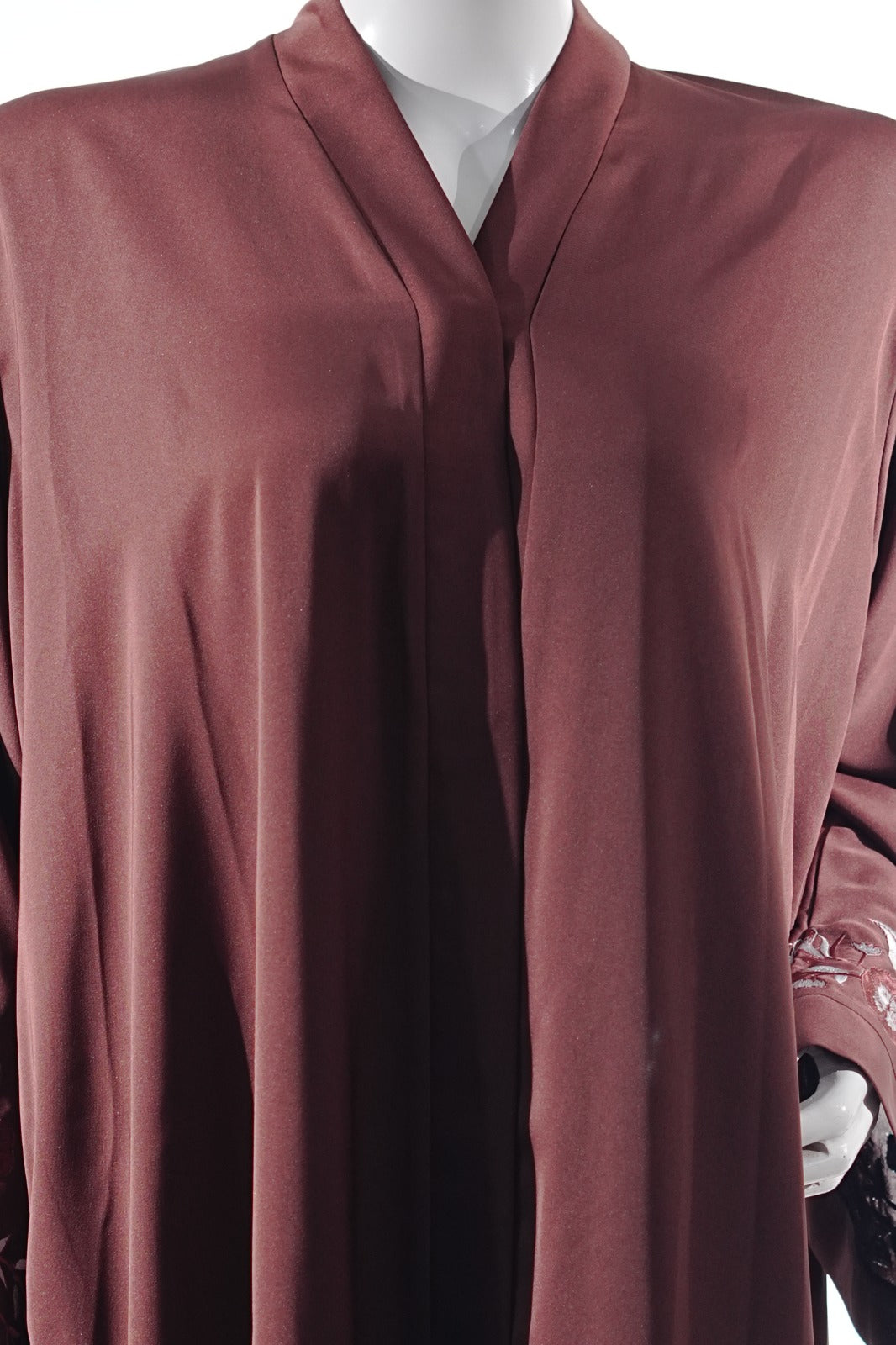 Niddah Fabric - Open Sleeves Col Rose EMB