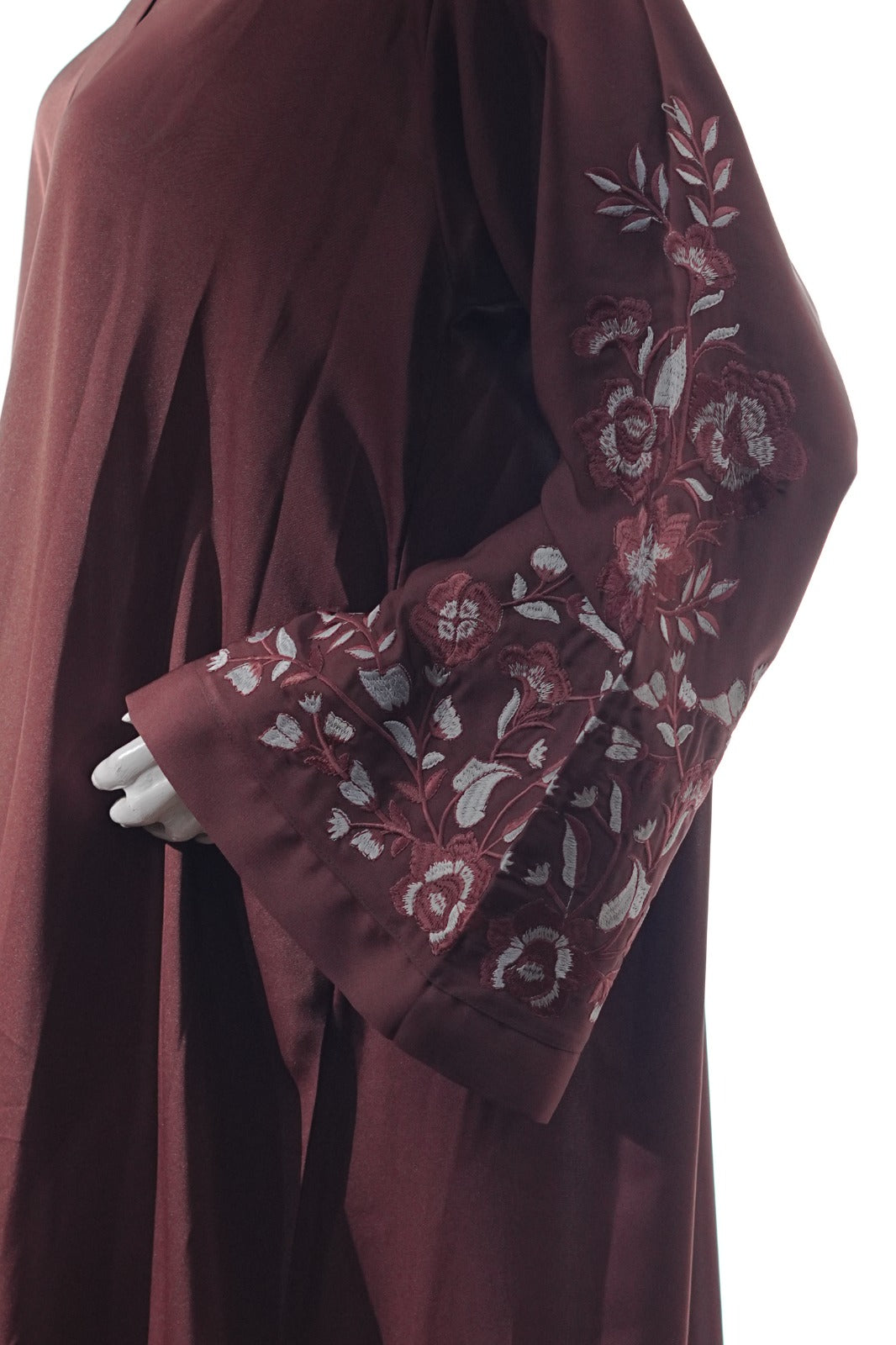Niddah Fabric - Open Sleeves Col Rose EMB