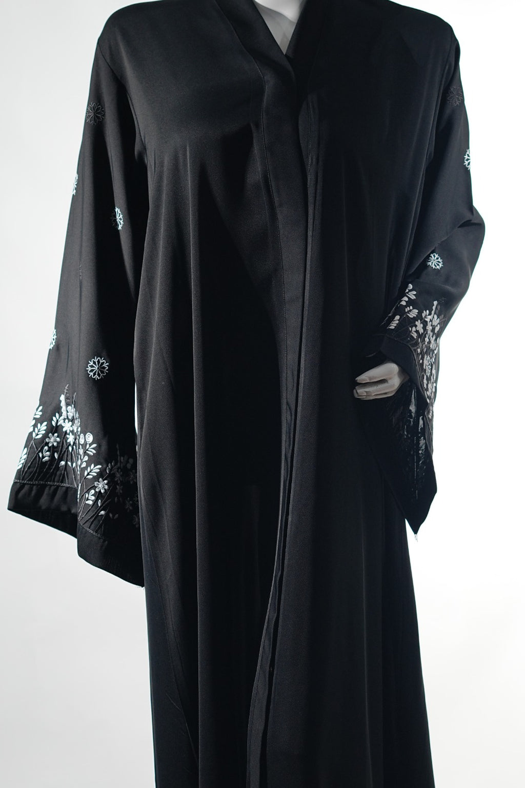 Niddah Fabric - Open Sleeves- WH EMB