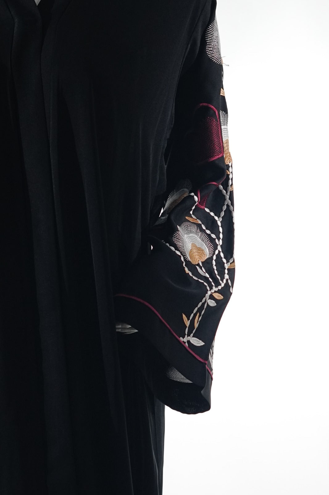 Niddah Fabric - Black Multi EMB