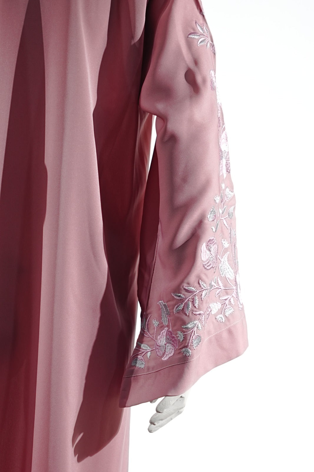 Niddah Fabric - Color PINK - White EMB