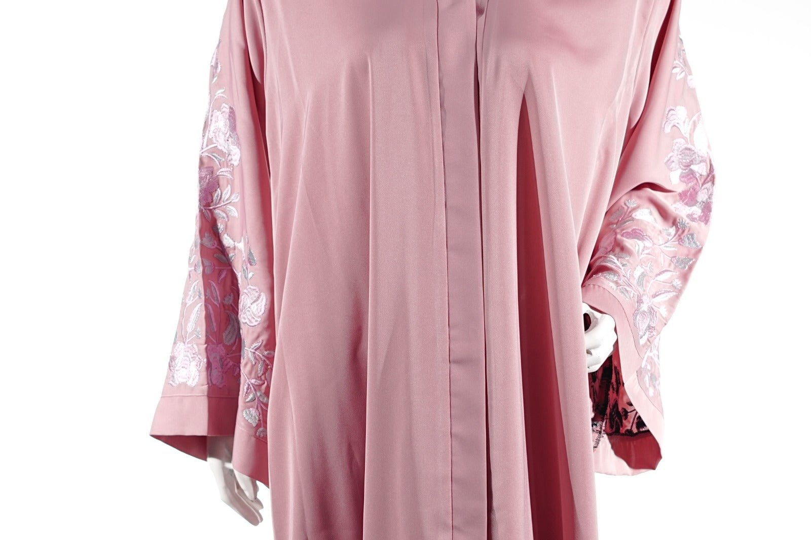 Niddah Fabric - Color PINK - White EMB